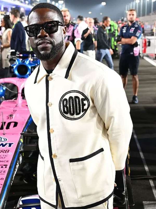 Kevin Hart F1 Grand Prix Of Qatar 2025 Off White Jacket
