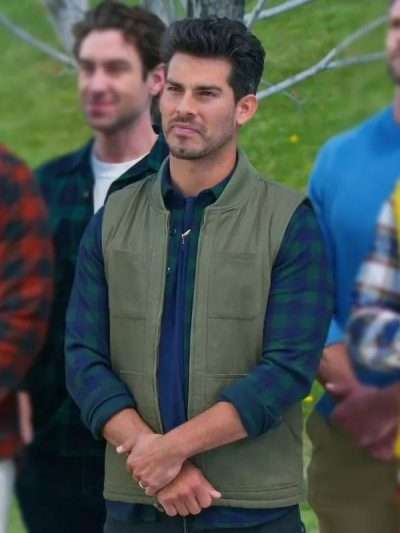 Angel Garet Finding Mr. Christmas Green Vest