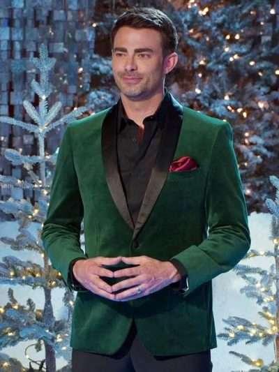 Jonathan Bennett Finding Mr. Christmas S02 Green Blazer