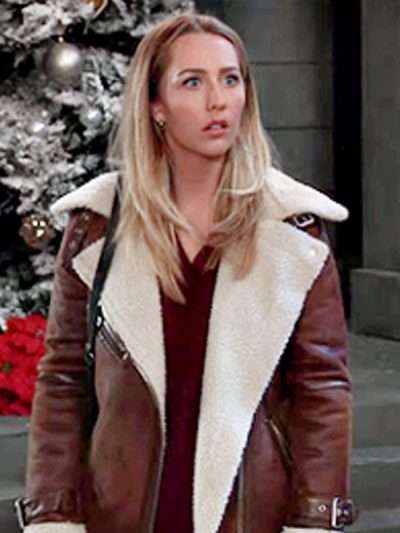 General Hospital 2024 Josslyn Jacks Shearling Leather Jacket