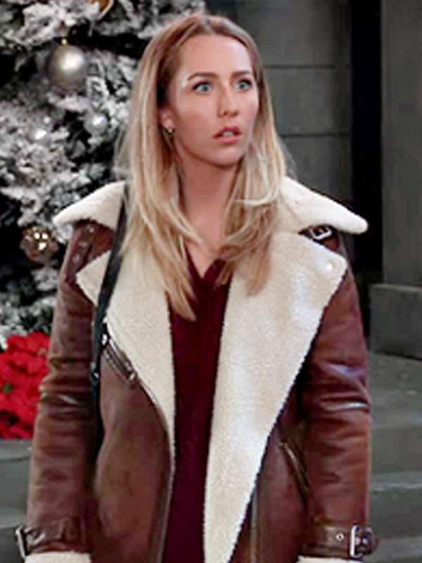 General Hospital 2024 Josslyn Jacks Shearling Leather Jacket