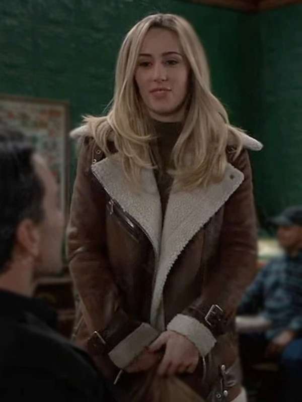General Hospital 2024 Josslyn Jacks Shearling Brown Leather Jacket