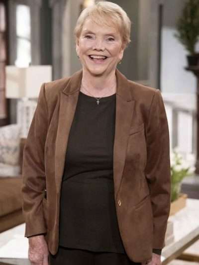 General Hospital 2025 Erika Slezak Brown Suede Blazer
