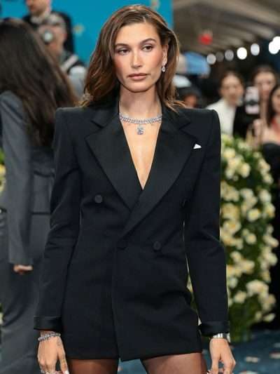 Hailey Bieber Black Blazer