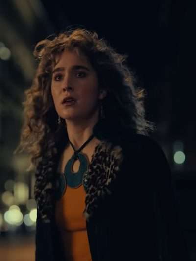 Haley Lu Richardson Ponies S01 Fur Black Wool Coat
