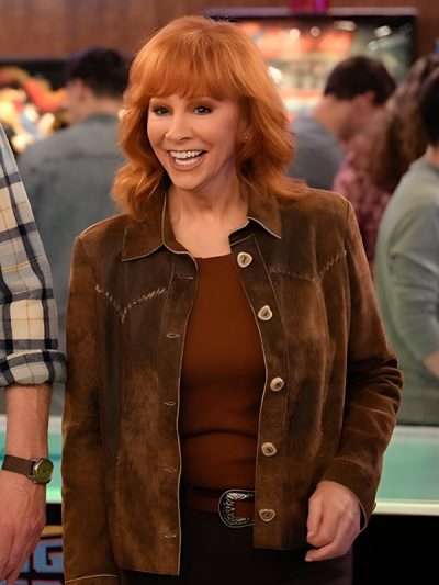 Happy’s Place S02 Bobbie Brown Suede Leather Jacket