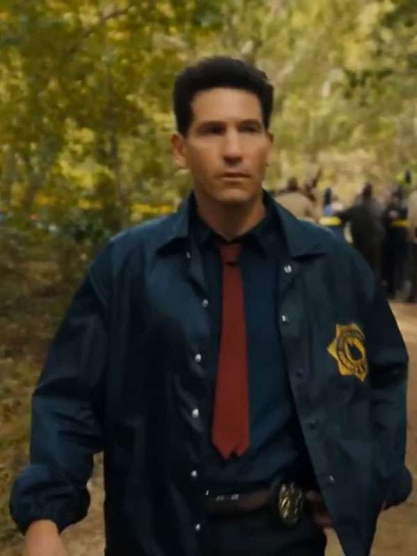 His & Hers S01 Jon Bernthal Blue Sherif Jacket