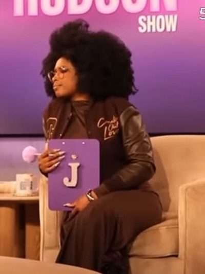 Jennifer Hudson The Jennifer Hudson Show S04 Brown Varsity Jacket