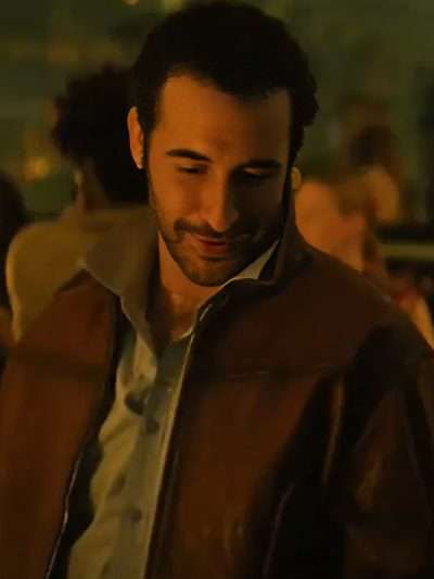 I Love LA 2025 Charlie Brown Bomber Leather Jacket