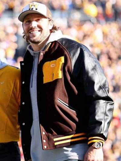 Retirement Ceremony 2025 Josh Allen Letterman Jacket