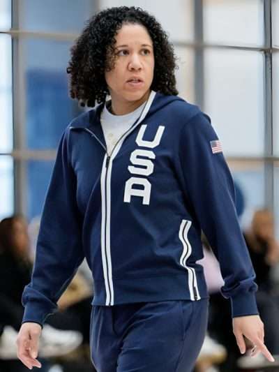 Kara Lawson USA Blue Jacket