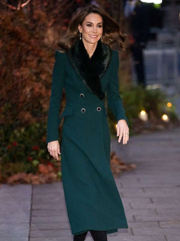 Christmas Carol Service Ceremony Kate Middleton Coat