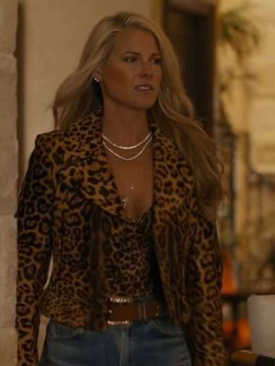 Landman 2024 Ali Larter Leopard Print Jacket