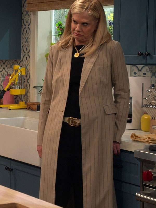Kristen Johnston Leanne Beige Trench Coat