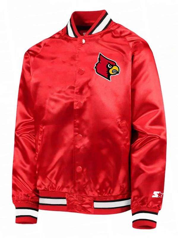 Louisville Cardinals Donovan Mitchell Satin Bomber Jacket