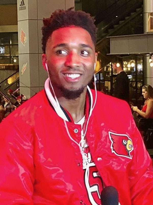Louisville Cardinals Donovan Mitchell Satin Jacket