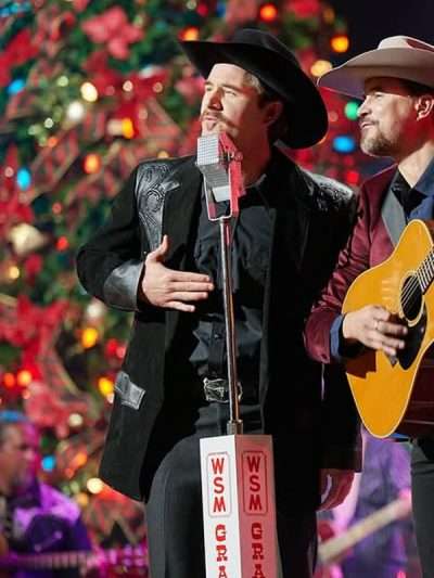 Luke Benward A Grand Ole Opry Christmas Black Suede Blazer