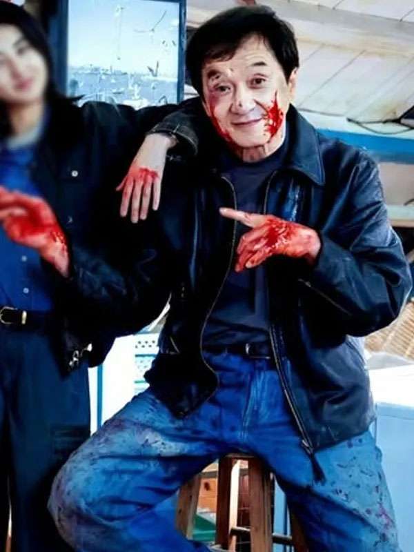 Jackie Chan The Shadow’s Edge Black Leather Jacket