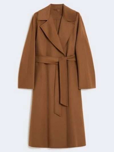 Man Vs Baby Kelly Hampson Brown Wrap Coat