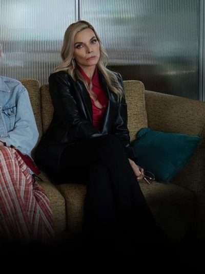 Michelle Pfeiffer Margo's Got Money Troubles Black Leather Blazer