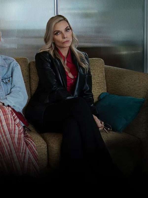 Michelle Pfeiffer Margo's Got Money Troubles Black Leather Blazer