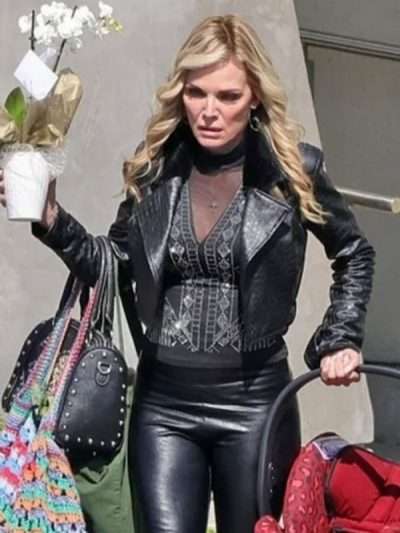 Shayanne Millet Margo's Got Money Troubles Cropped Leather Jacket