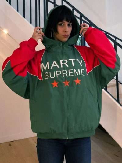 Marty Supreme 2025 Mexico Red and Green Hooded Jacket