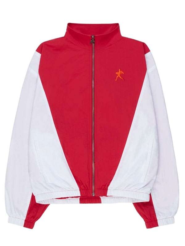 Marty Supreme Red and White Track Jacket
