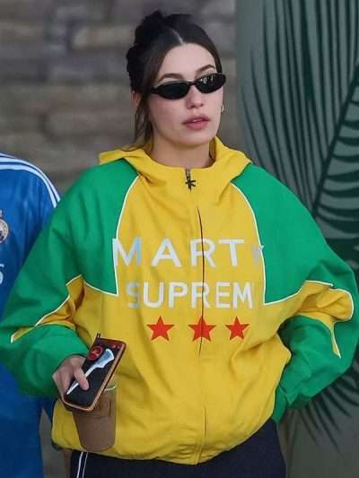 Hailey Bieber Marty Supreme Jacket