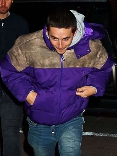 Timothée Chalamet Marty Supreme Screening Purple Jacket