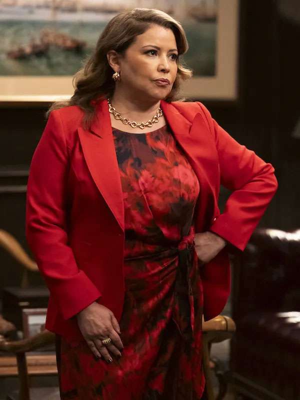 Justina Machado Matlock Red Blazer