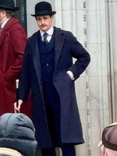 Young Sherlock Max Irons Black Coat