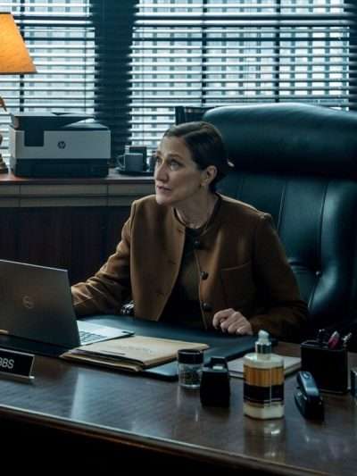 Edie Falco Mayor of Kingstown Brown Jacket