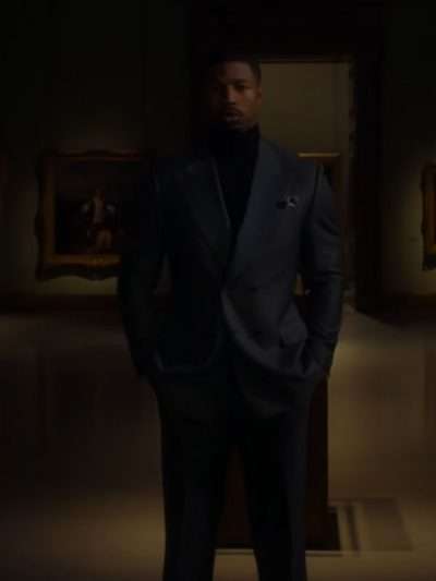 Michael B Jordan The Thomas Crown Affair Grey Suit