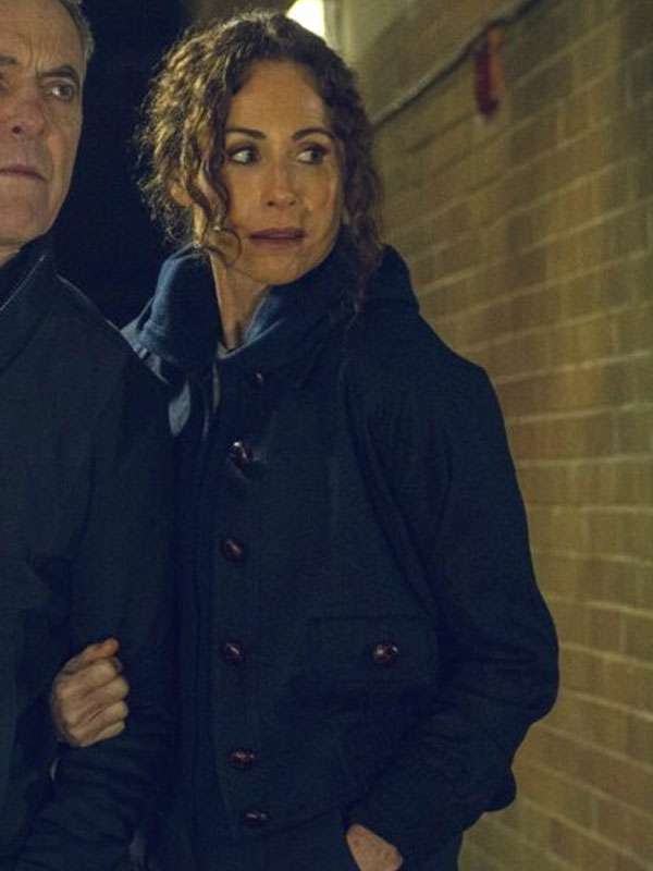 Run Away 2026 Minnie Driver Wool Jacket
