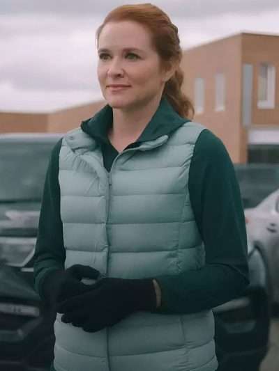 Mistletoe Murders S02 Emily Lane Blue Vest