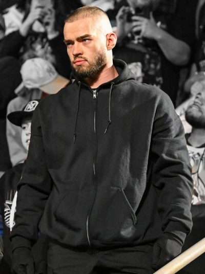 Austin Theory WWE Monday Night RAW 2025 Black Hoodie