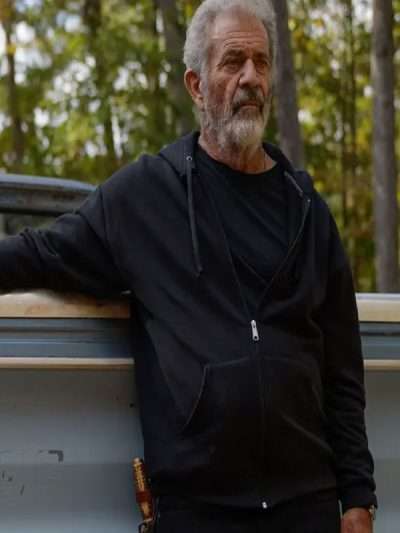 Mel Gibson Hunting Season Black Hoodie