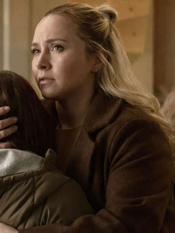 Hayden Panettiere Sleepwalker Brown Coat - Image 2