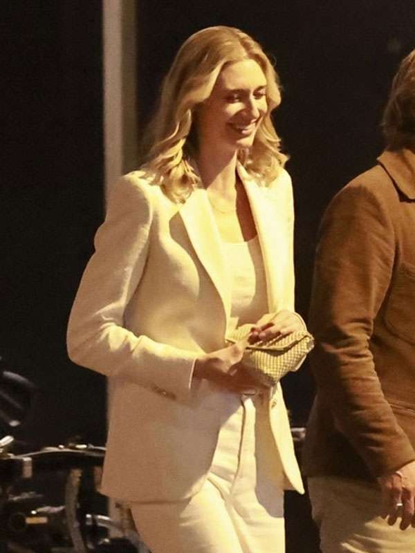 Elizabeth Debicki The Adventures of Cliff Booth White Blazer