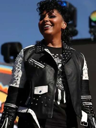 Alicia Taylor Studded Leather Jacket