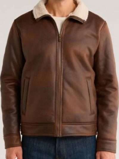NCIS Adam Ferrara Brown Leather Jacket