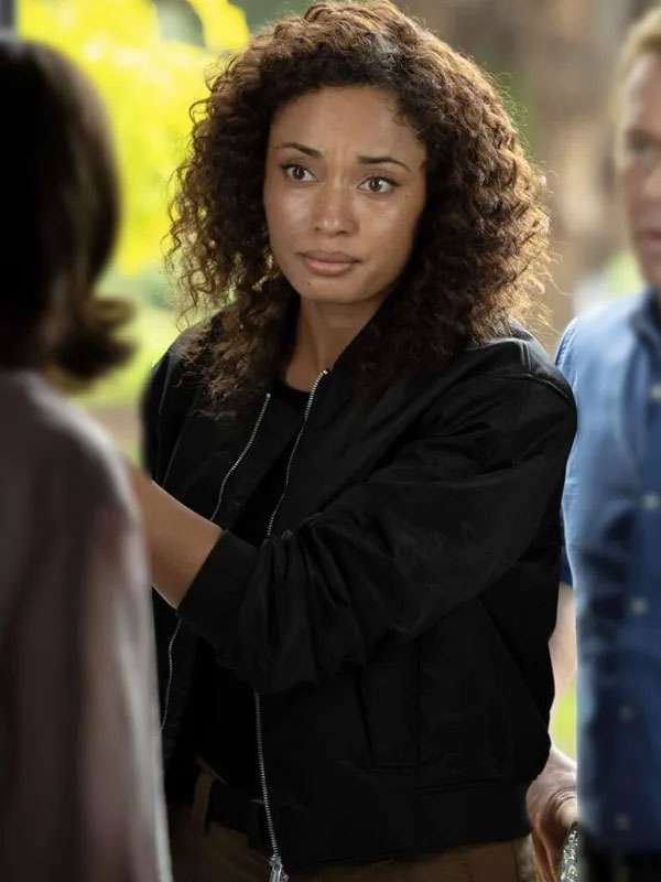 NCIS-Sydney-2025-Michelle-Mackey-Black-Bomber-Jacket