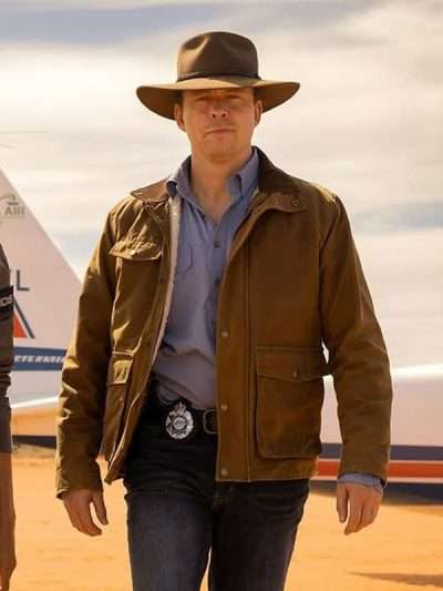 Todd Lasance NCIS Sydney Brown Cotton Jacket
