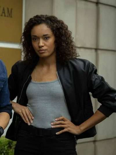 Michelle Mackey NCIS Sydney Black Bomber Jacket