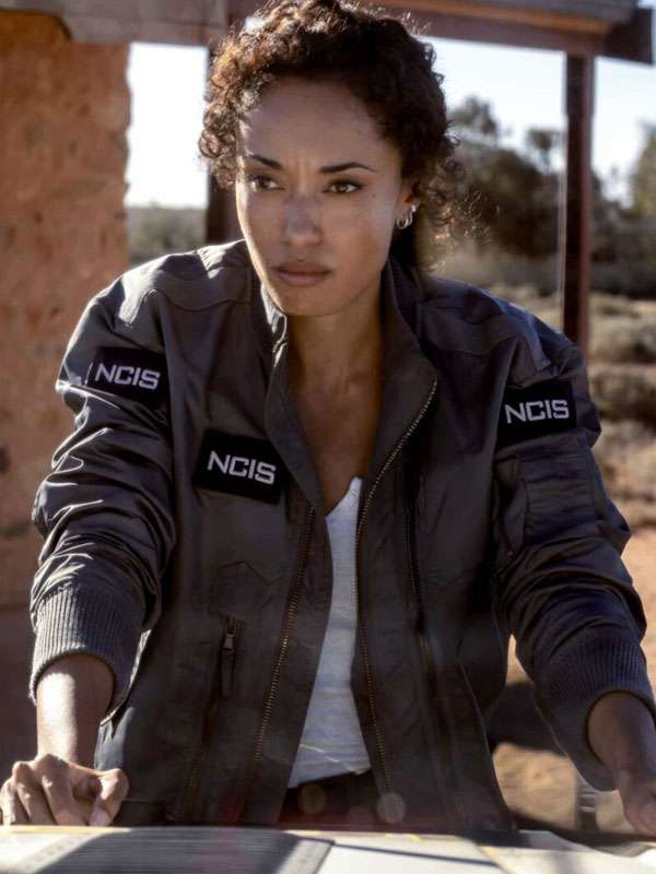 NCIS Sydney 2025 Olivia Swann Grey Bomber Jacket