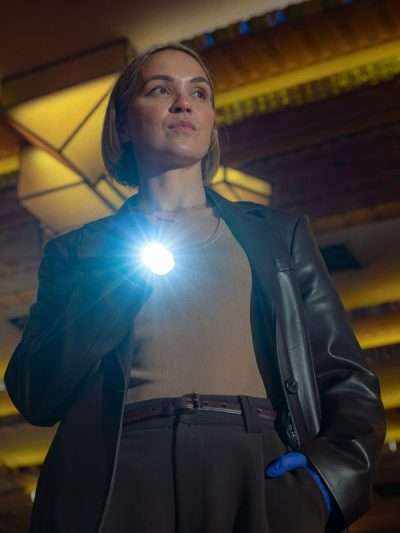 NCIS Sydney S03 Tuuli Narkle Brown Leather Coat