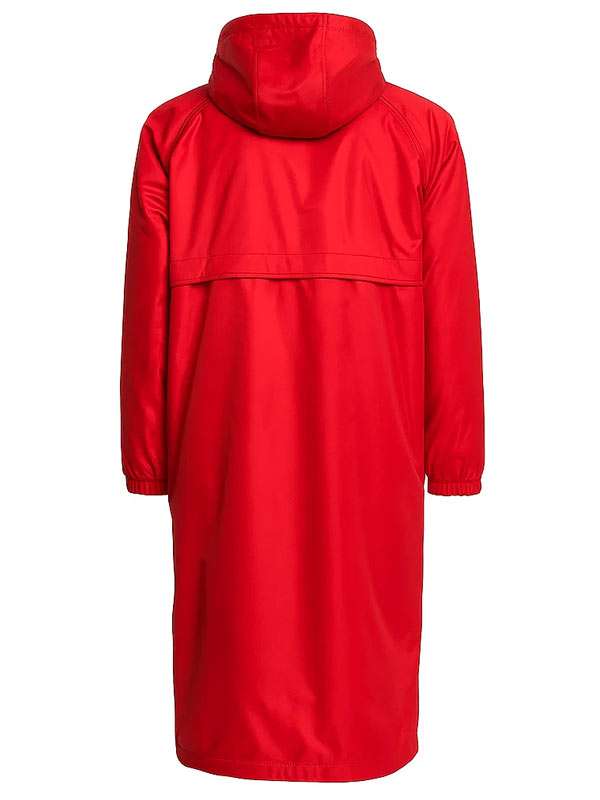 Milly Alcock Red Hooded Coat