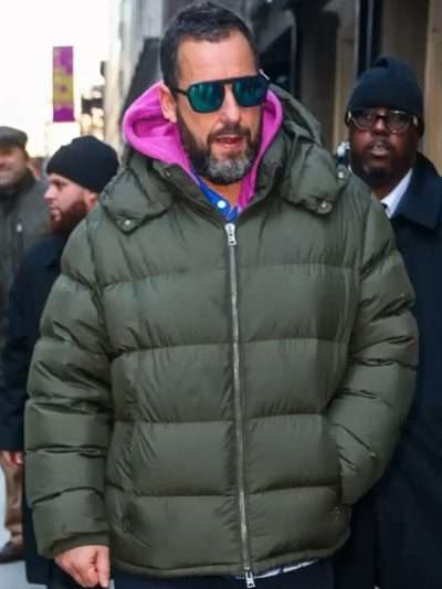 Adam Sandler Green Hooded Jacket