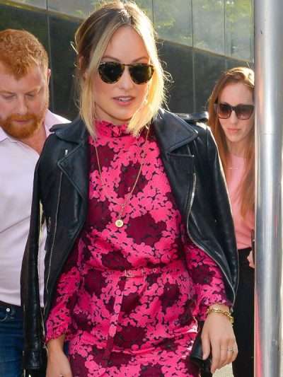 Olivia Wilde NYC Black Leather Jacket